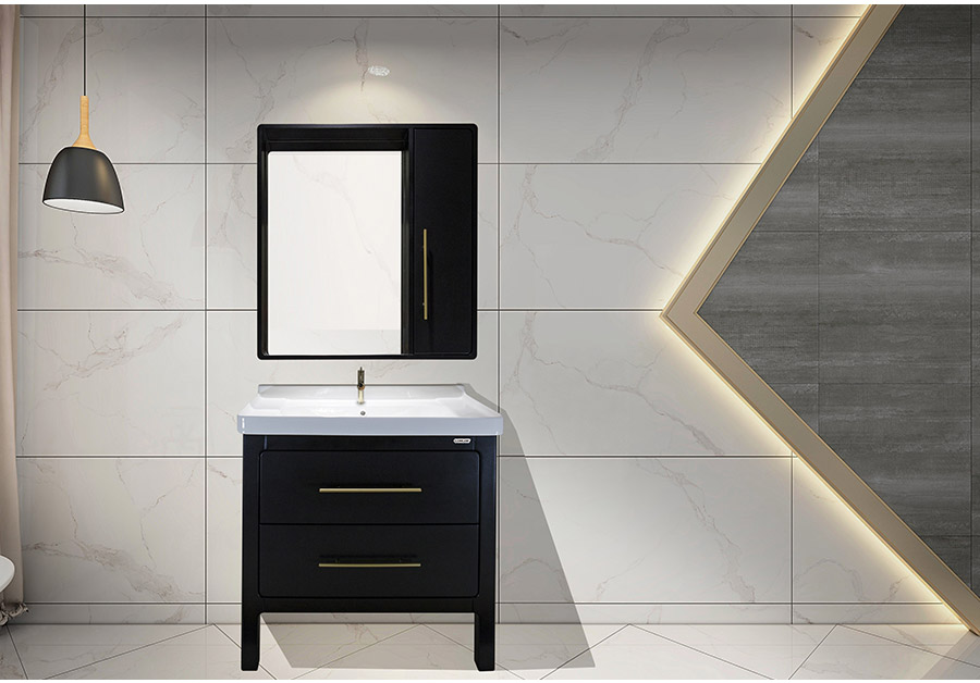 落地式陶瓷浴室柜,現(xiàn)代簡(jiǎn)約實(shí)木浴室柜,GOHGOH浴室柜